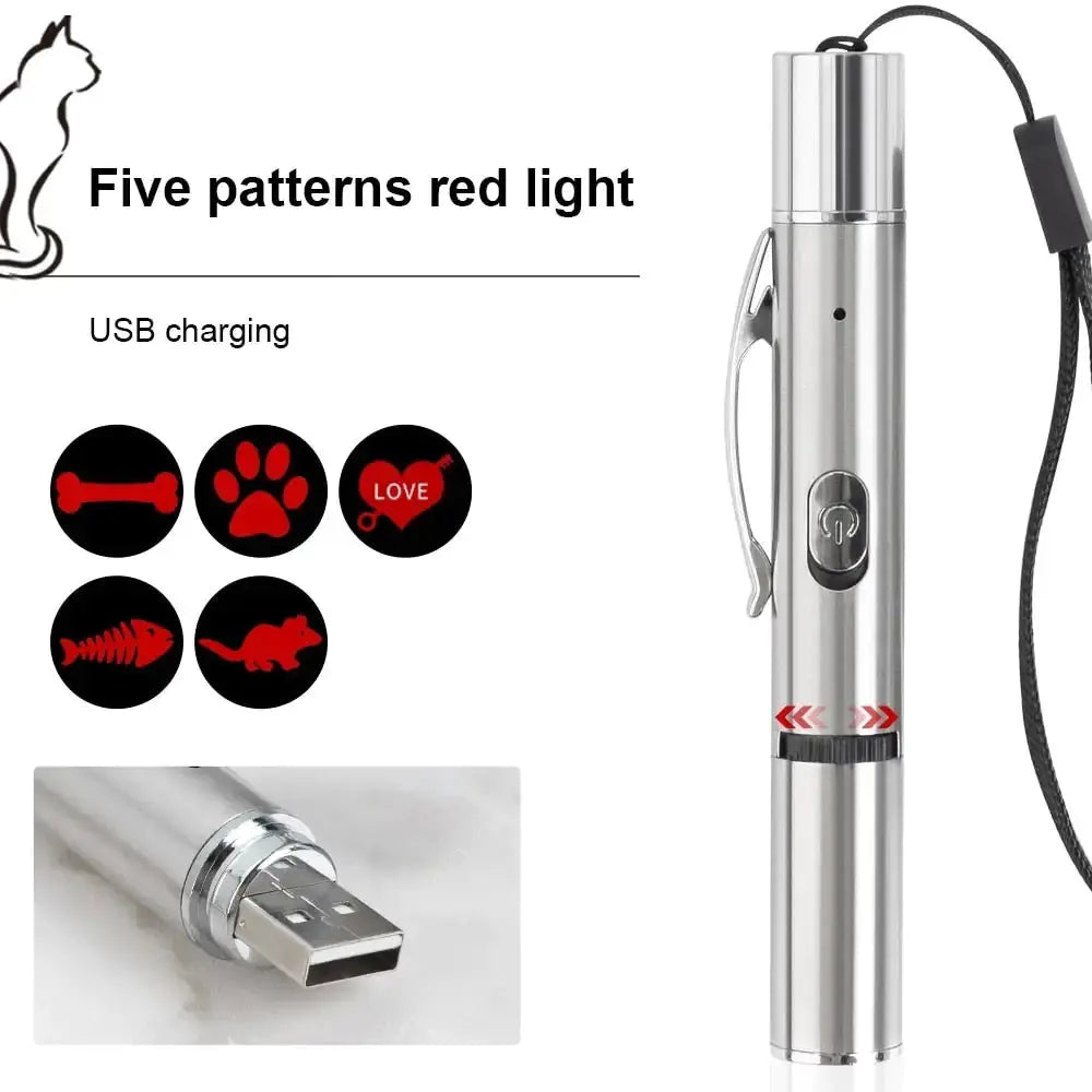 Katten Laser Speeltje Met Multipatronen Blije Beestjes