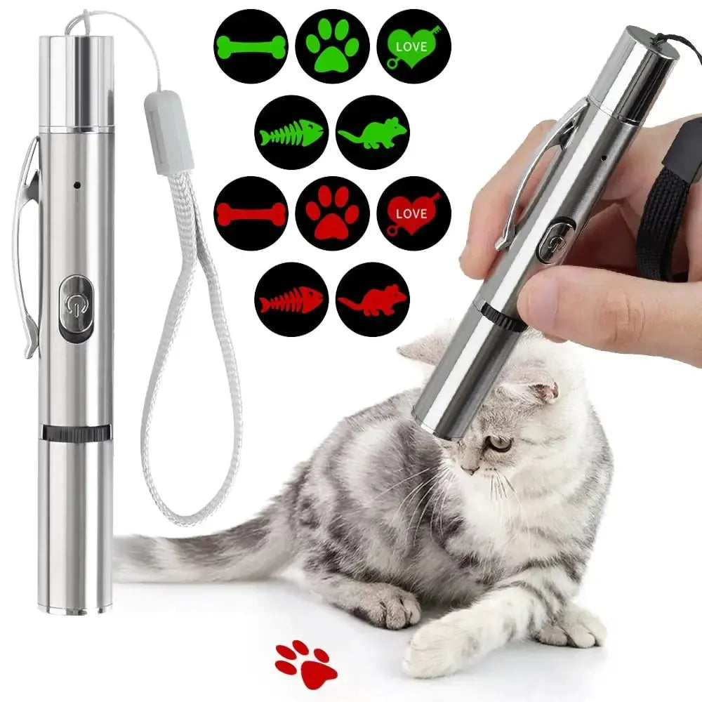 Katten Laser Speeltje Met Multipatronen Blije Beestjes