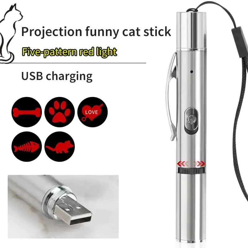 Katten Laser Speeltje Met Multipatronen Blije Beestjes