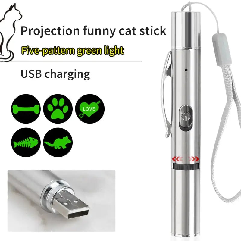Katten Laser Speeltje Met Multipatronen Blije Beestjes