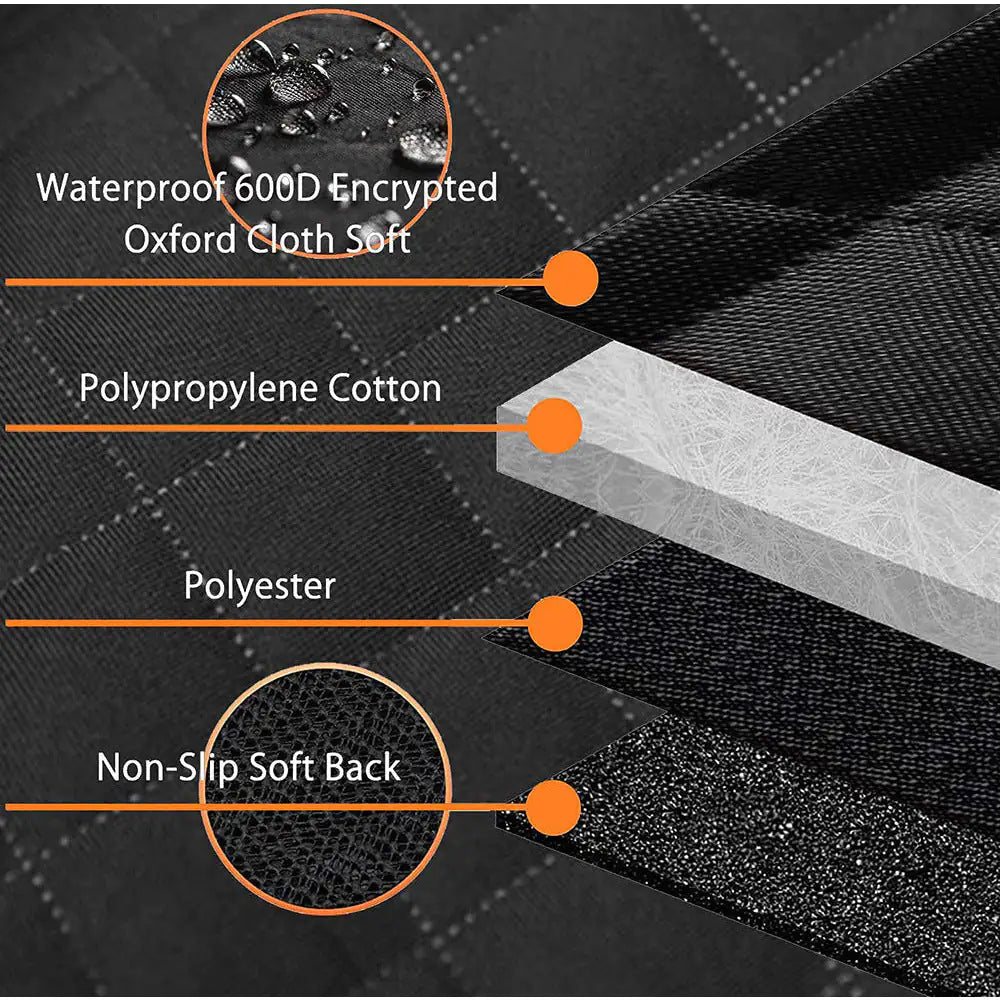 Hondendeken Auto Achterbank Beschermer Extra Stevig Waterproof Blije Beestjes