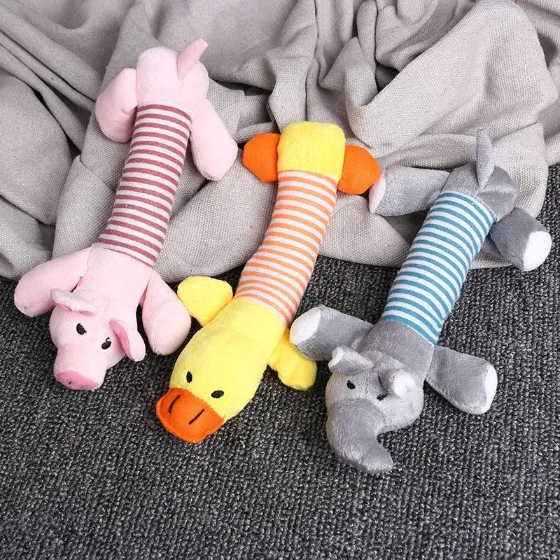 Langwerpig Squeek Hondenspeeltje Blije Beestjes