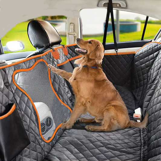 Hondendeken Auto Achterbank Beschermer Extra Stevig Waterproof Blije Beestjes