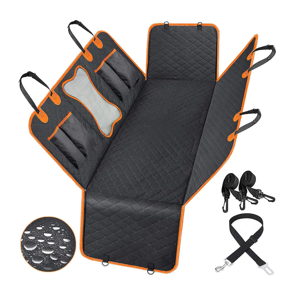 Hondendeken Auto Achterbank Beschermer Extra Stevig Waterproof Blije Beestjes
