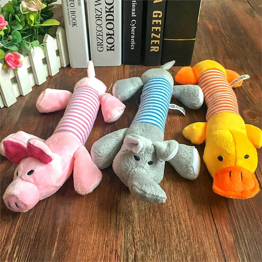 Langwerpig Squeek Hondenspeeltje Blije Beestjes