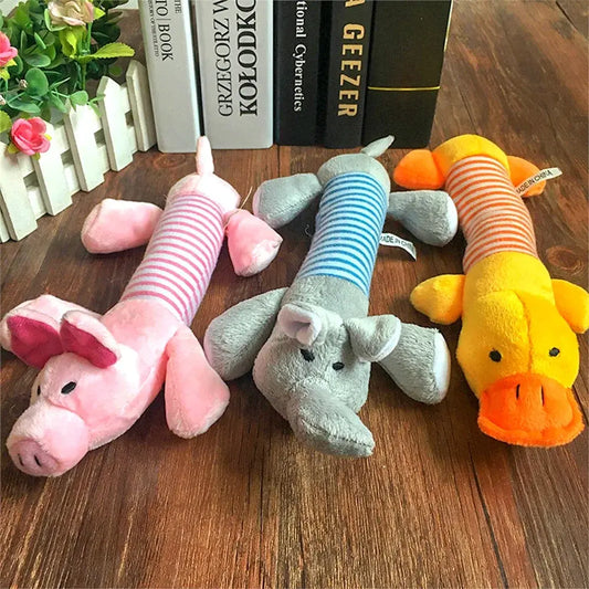Langwerpig Squeek Hondenspeeltje Blije Beestjes