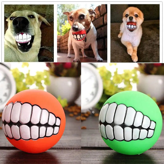 Smiley Speelgoed Bal voor Honden - 3 stuks Blije Beestjes
