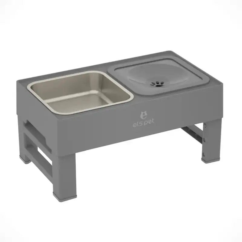 Verstelbare Voer en Waterbak Blije Beestjes